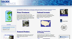 Desktop Screenshot of cascadewater.com