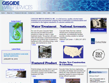 Tablet Screenshot of cascadewater.com